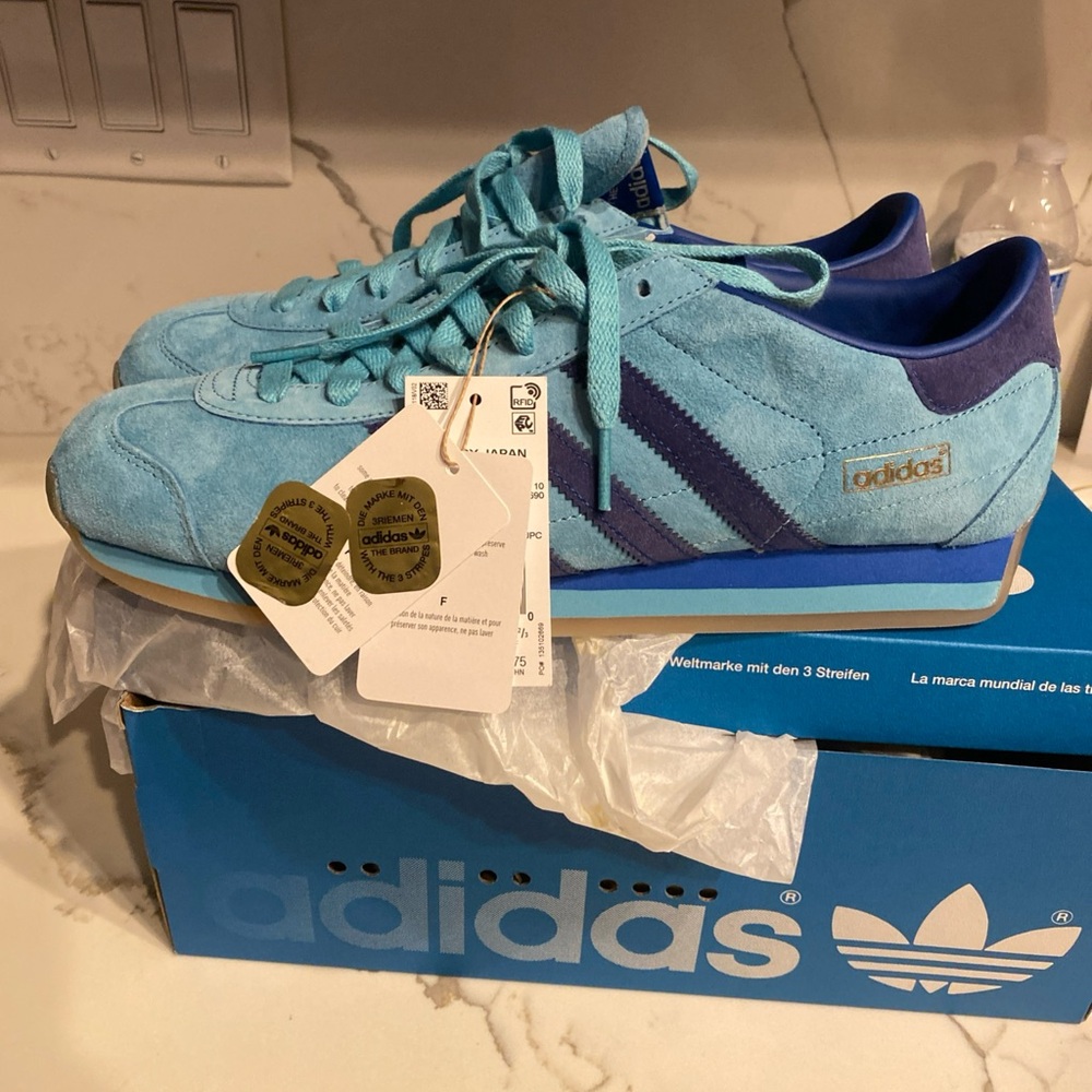 NEW adidas Men's Country Japan Leather Shoes | Blue | 10.5M Men | $100